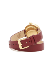    Tory-Burch-TBW4031-Reva-Double-Wrap-Red-Gold-Tone-Watch-Balilene-bawah