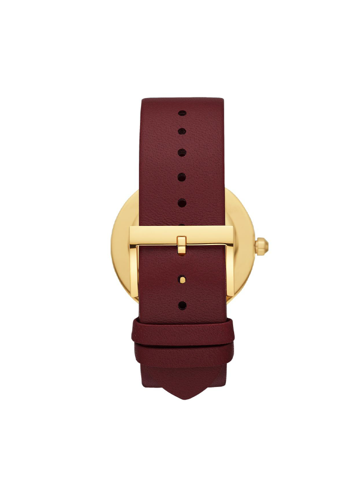 Tory Burch TBW4041 Reva Burgundy Leather Strap Watch