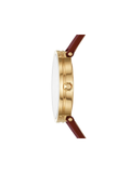 Tory Burch TBW4041 Reva Burgundy Leather Strap Watch