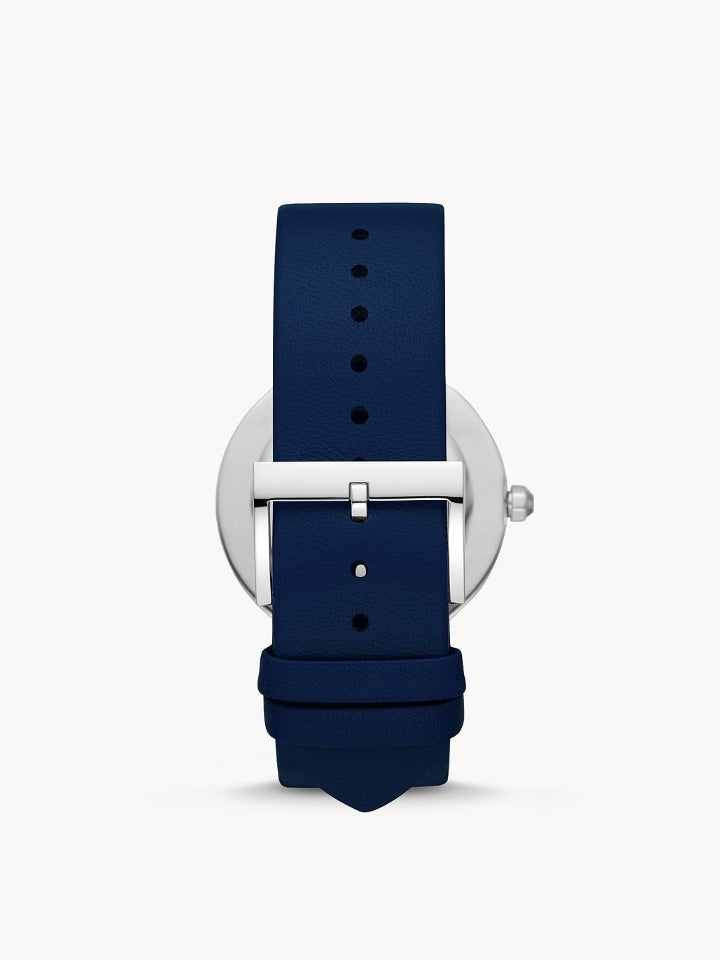 Tory Burch TBW4042 Reva Navy Leather Strap