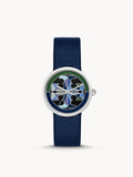 Tory Burch TBW4042 Reva Navy Leather Strap