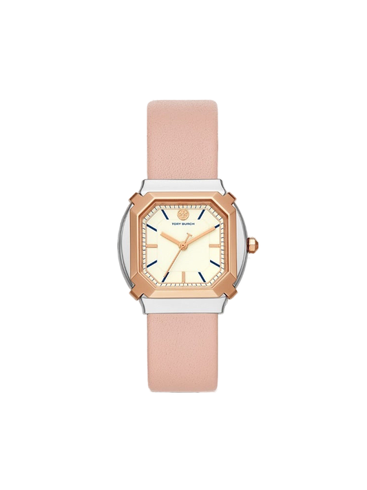 Tory Burch TBW5101 Blake Three-Hand Blush Leather Watch