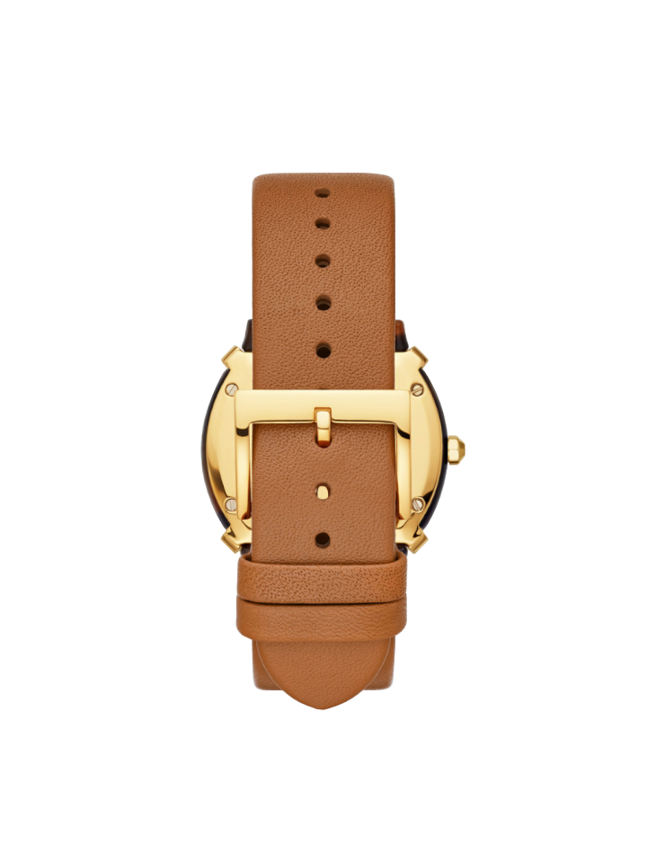 Tory Burch TBW5102 Blake Three-Hand Brown Leather Watch