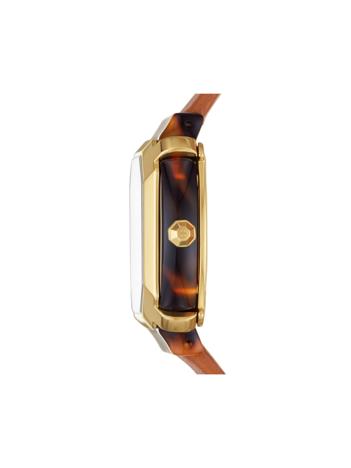 Tory Burch TBW5102 Blake Three-Hand Brown Leather Watch