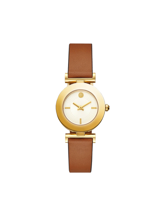 Tory-Burch-TBW5300-Sawyer-Twist-Round-Brown-Orange-Watch-Balilene-depan1