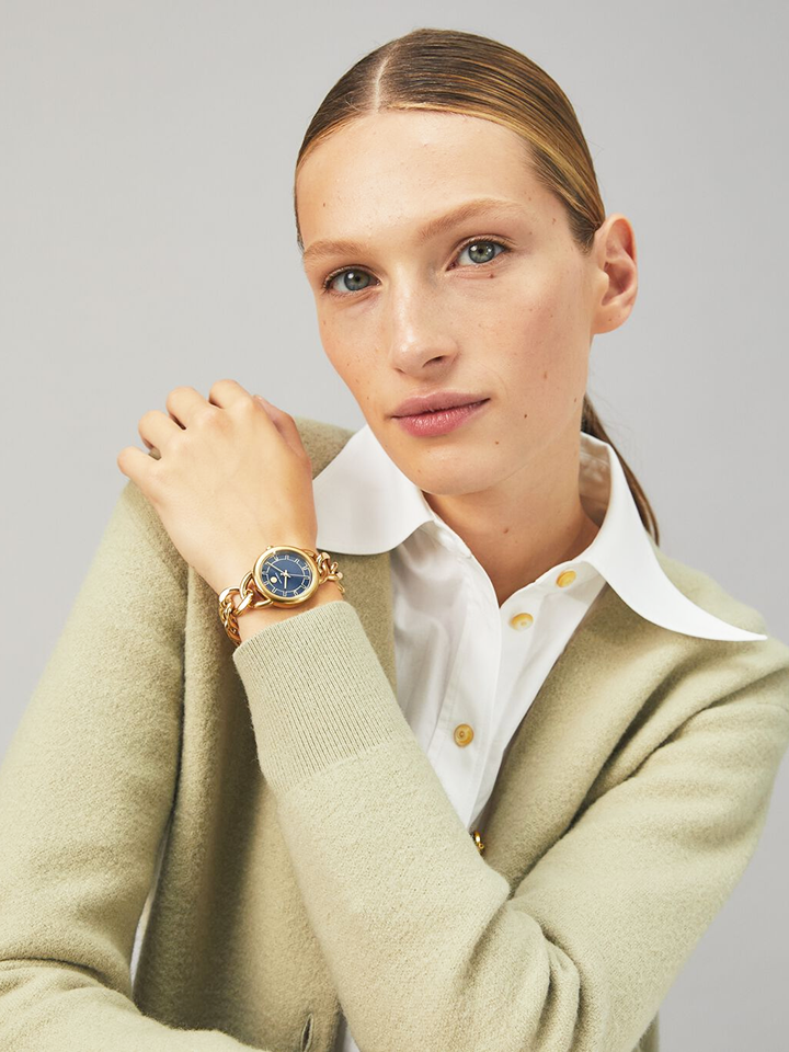 Tory Burch TBW7212 Ravello Gold-Tone Stainless Steel Watch
