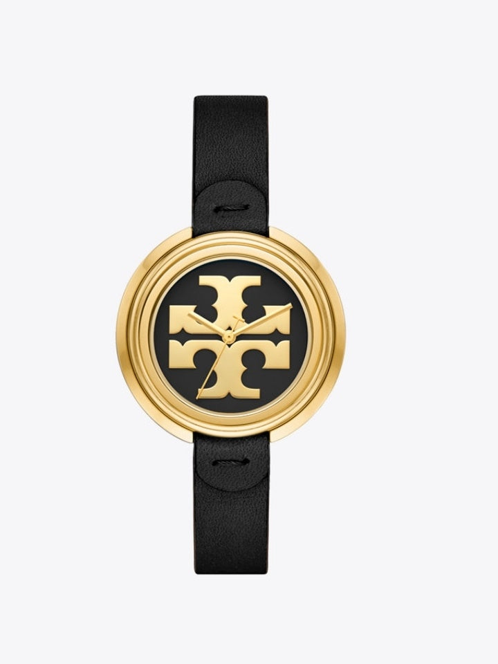 Tory Burch Tbw6204 Miller Watch Black Leather – Balilene