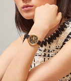 Tory Burch Tbw6204 Miller Watch Black Leather