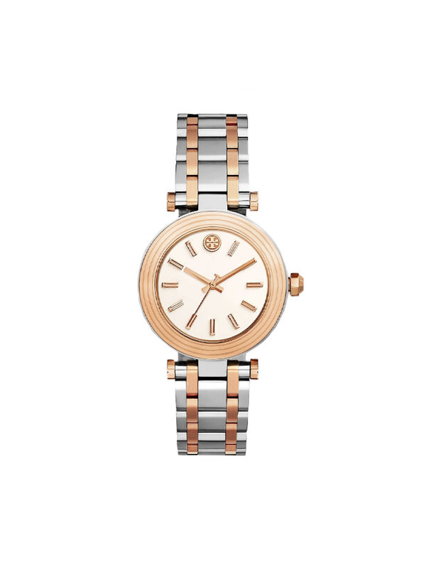 Tory Burch TBW9011 Multicolor Classic T Stainless Steel Watch Rose Gold