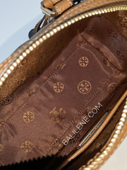 Tory Burch Thea Mini Web Satchel Moose