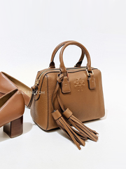 Tory Burch Thea Mini Web Satchel Moose