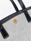 Tory-Burch-Walker-Canvas-Small-Satchel-In-Natural-Navy-Balilene-detail-logo