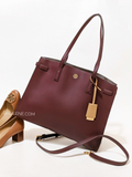 Tory Burch Walker Satchel Claret