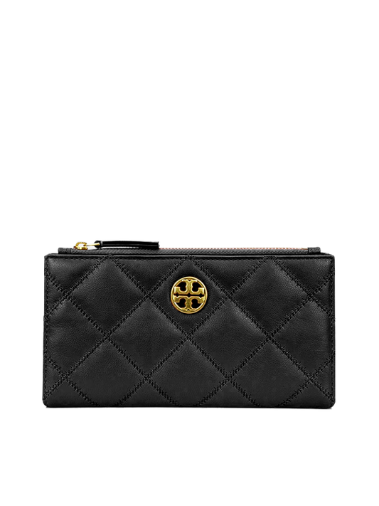 Tory Burch Willa Slim Envelope Wallet Black