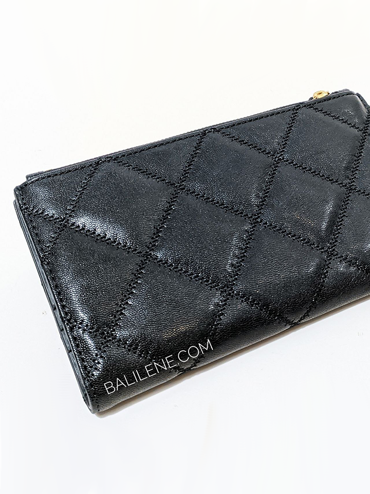 Tory Burch Willa Slim Envelope Wallet Black