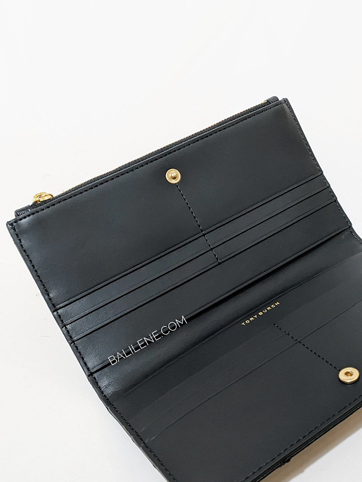 Tory Burch Willa Slim Envelope Wallet Black