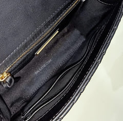 Tory Burch 43834 Fleming Small Shoulder Bag Black
