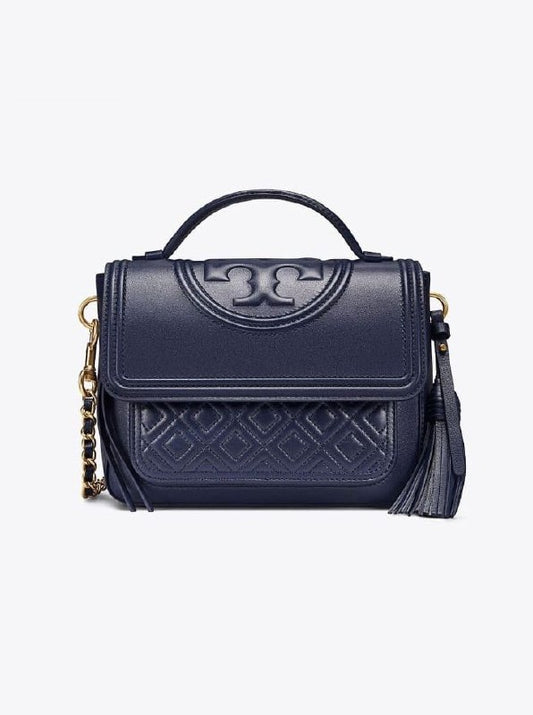 Tory Burch 45147 Fleming Satchel Royal Navy
