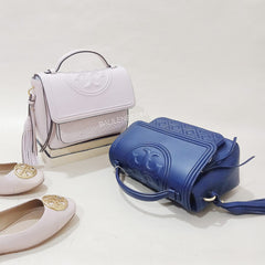 Tory Burch 45147 Fleming Satchel Royal Navy