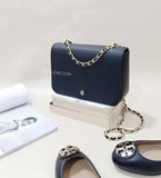 Tory Burch 52973 Emerson Adjustable Chain Shoulder Bag Black