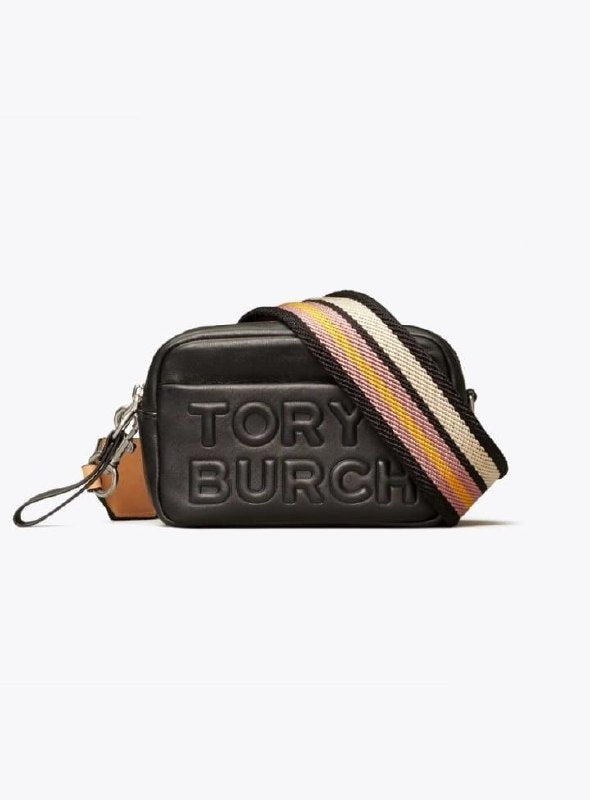 Tory Burch 53074 Perry Double Zip Mini Bag Black