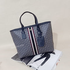 Tory Burch 53304 Gemini Link Canvas Small Tote Tory Navy