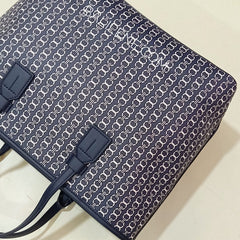 Tory Burch 53304 Gemini Link Canvas Small Tote Tory Navy