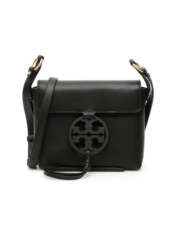 Tory Burch Black Genuine Leather Miller Cross-Body Bag at FORZIERI