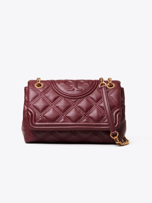 Tory Burch 56716 Fleming Soft Medium Convertible Shoulder Bag Claret
