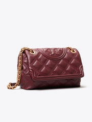 Tory Burch 56716 Fleming Soft Medium Convertible Shoulder Bag Claret