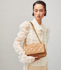 Tory Burch 56716 Fleming Soft Medium Convertible Shoulder Tiramisu