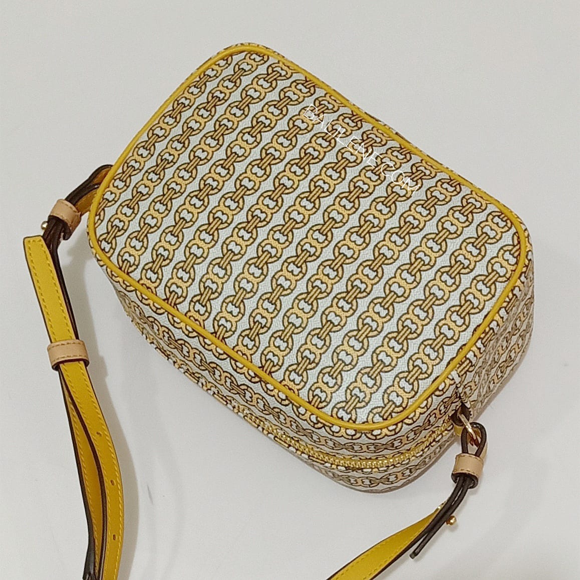 Tory Burch 57743 Gemini Ink Canvas Mini Bag Daylily