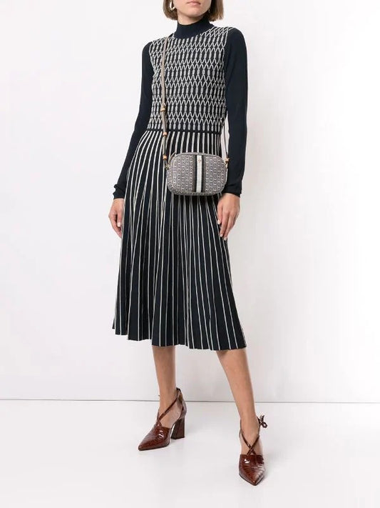 Tory Burch 57743 Gemini Link Canvas Grey Heron
