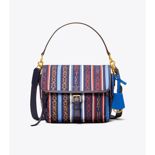 Tory Burch 58048 Perry Nylon Crossbody Gemini Multi Stripe