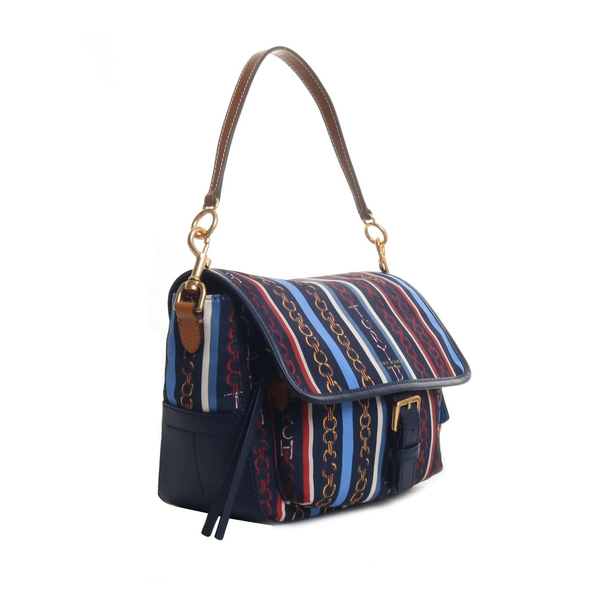 Tory Burch 58048 Perry Nylon Crossbody Gemini Multi Stripe