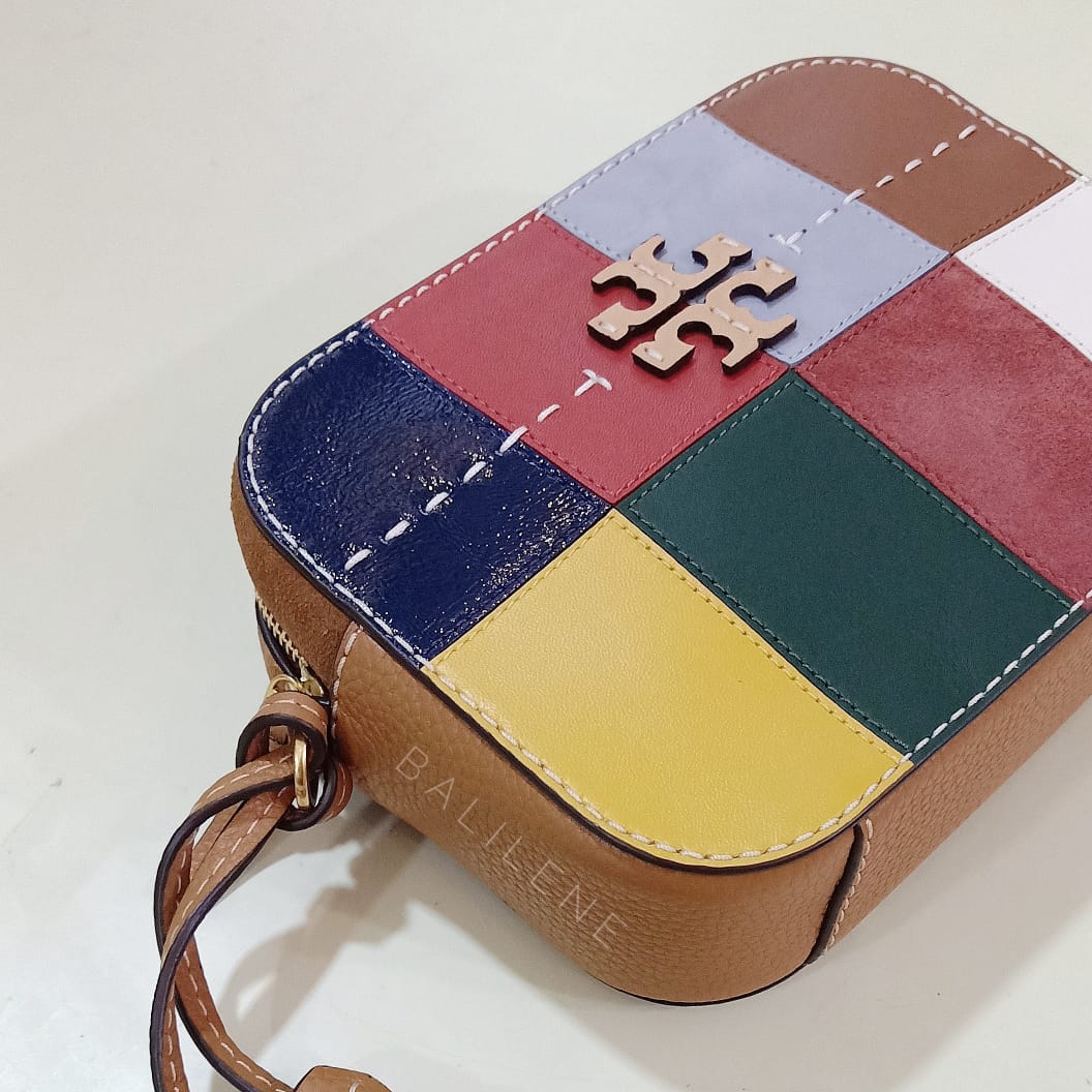 Tory Burch 58079 McGraw Patchwork Camera Bag Assam