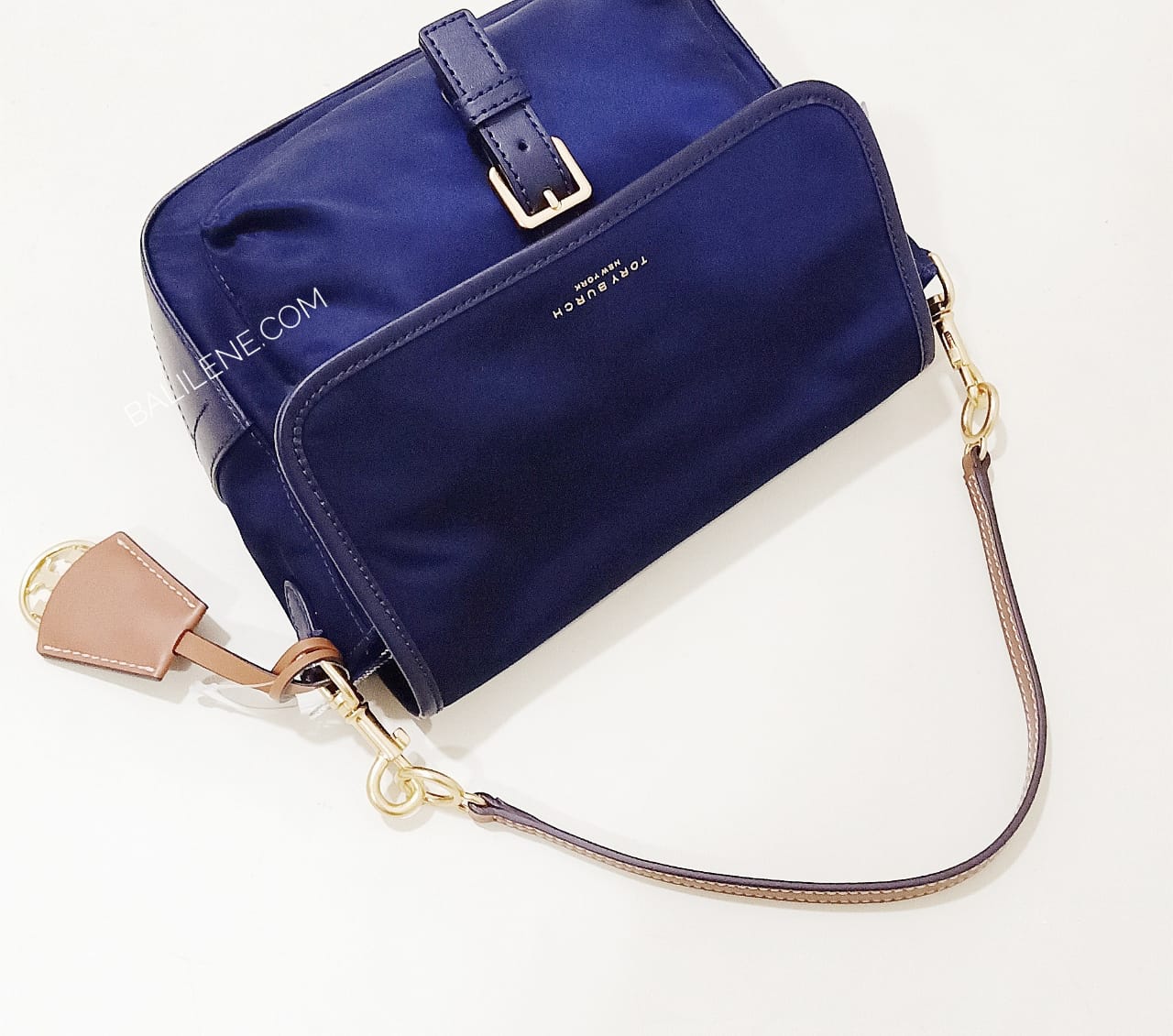 Tory Burch 58402 Perry Nylon Crossbody Royal Navy