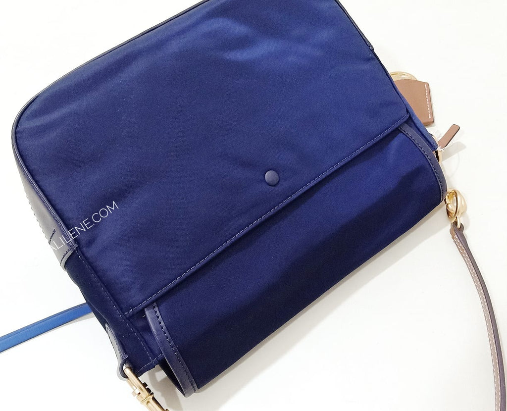 Tory Burch Royal Navy Perry Nylon Mini Crossbody Bag