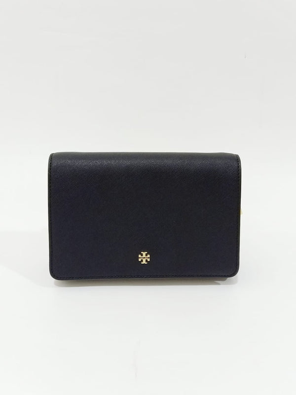 Tory Burch Emerson Combo Crossbody Saffiano Leather Cardamom Tan