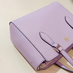 Tory Burch 64189 Emerson Mini Top Zip Tote Dusty Violet