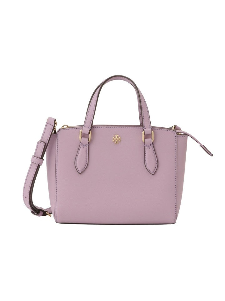 Tory Burch 64189 Emerson Mini Top Zip Tote Dusty Violet