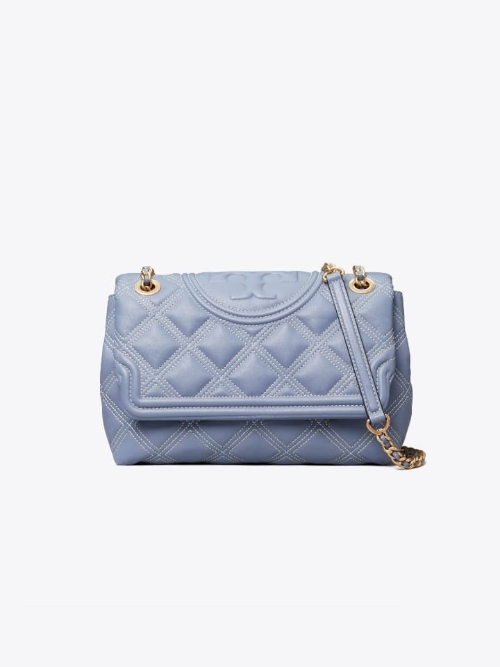 Tory Burch 64421 Fleming Soft Medium Convertible Shoulder Bluewood