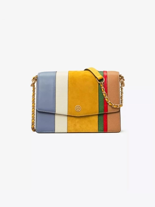 Tory Burch 64471 Robinson Ballon Stripe Convertible Shoulder Bag