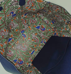 Tory Burch 67282 Blake Tote Royal Navy Something Wild Allover