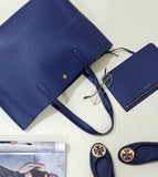 Tory Burch 67282 Blake Tote Royal Navy Something Wild Allover