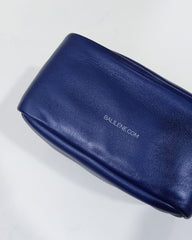 Tory Burch 71815 Perry Print Double-Zip Mini Bag Royal Navy