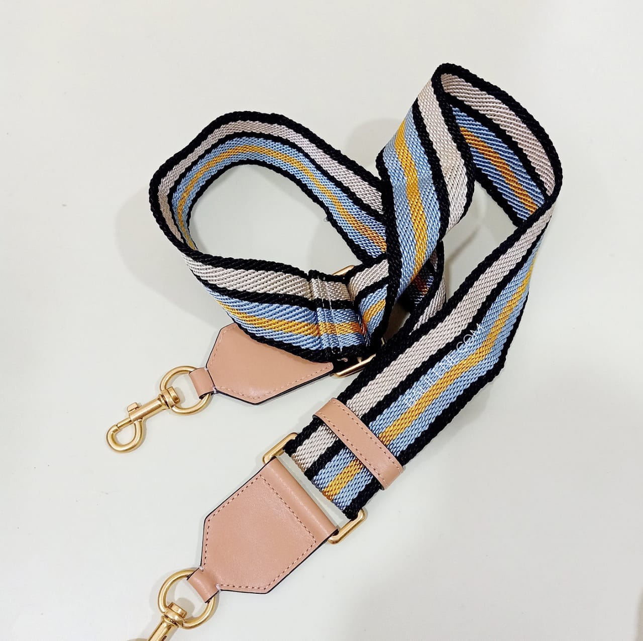 Tory Burch 71815 Perry Print Double-Zip Mini Bag Royal Navy