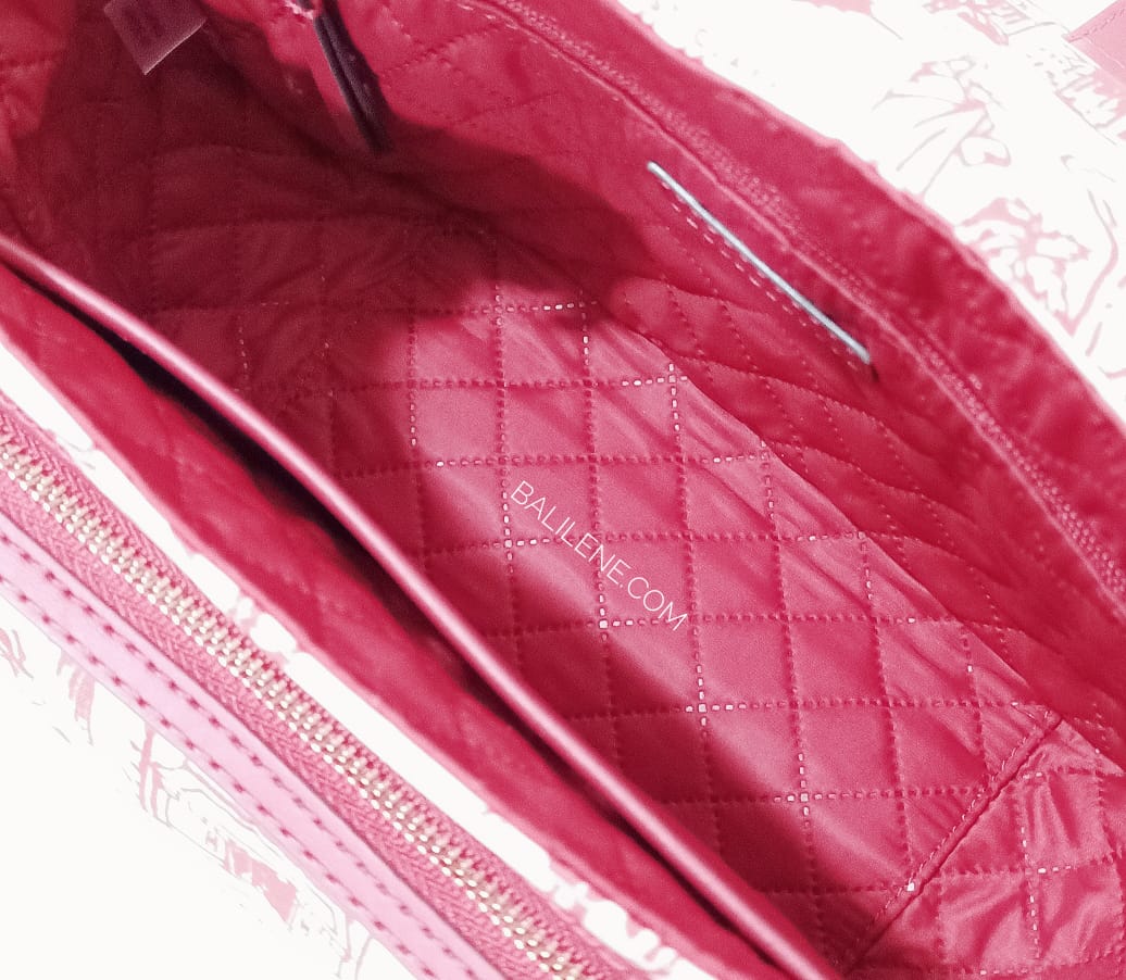 Tory Burch 74455 Perry Nylon Printed Crosbody Red Destination