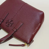 Tory Burch 74850 Mini Top Zip Satchel Claret