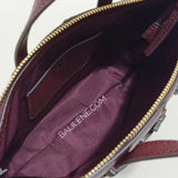 Tory Burch 74850 Mini Top Zip Satchel Claret
